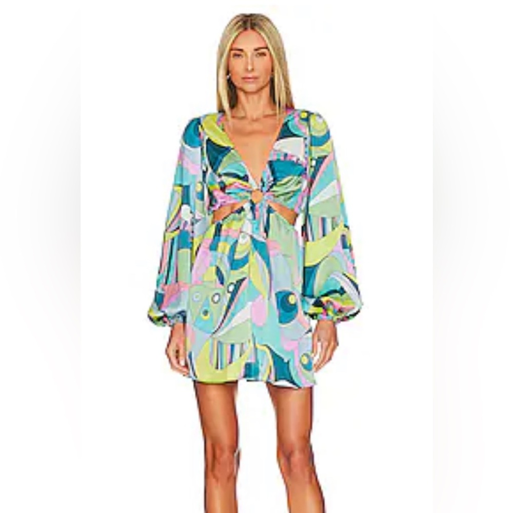 Show Me Your Mumu Go Out Cut Out Mini Dress in Go Go Luxe